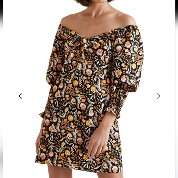 Seed Heritage size 8 puff sleeve dress - Picture 2 of 10